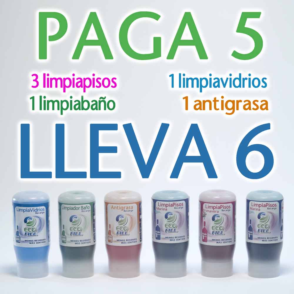 Promoción lleva 6, paga 5